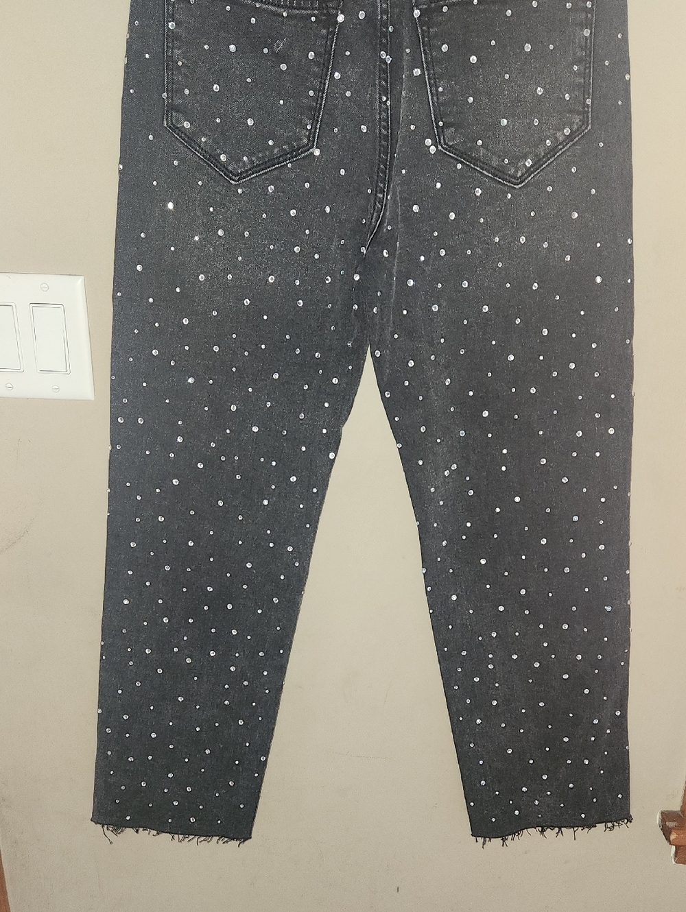 NWT DRIFTWOOD Royce‎ After Party High Waist Crystal Embellished Jeans Size 26 - Picture 11 of 15